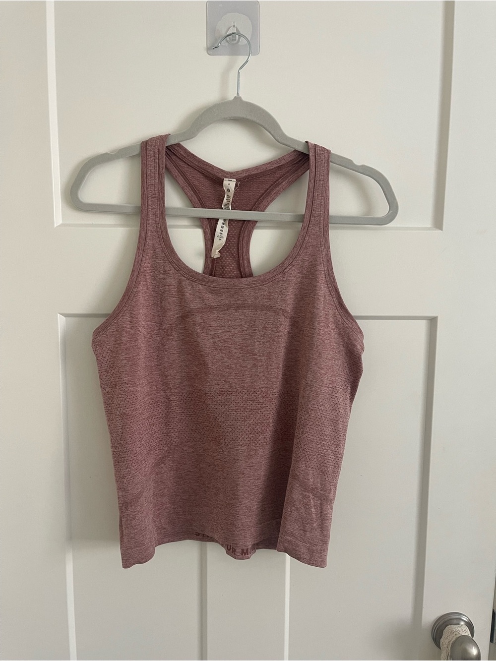 Lululemon Heathered Mauve Racerback Tank Top